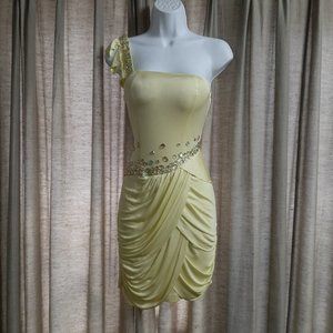 lovely one-shoulder strap dress